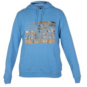 NEW Realtree Flag Camo Men's Blue Pullover Hoodie Sweatshirt Size M,